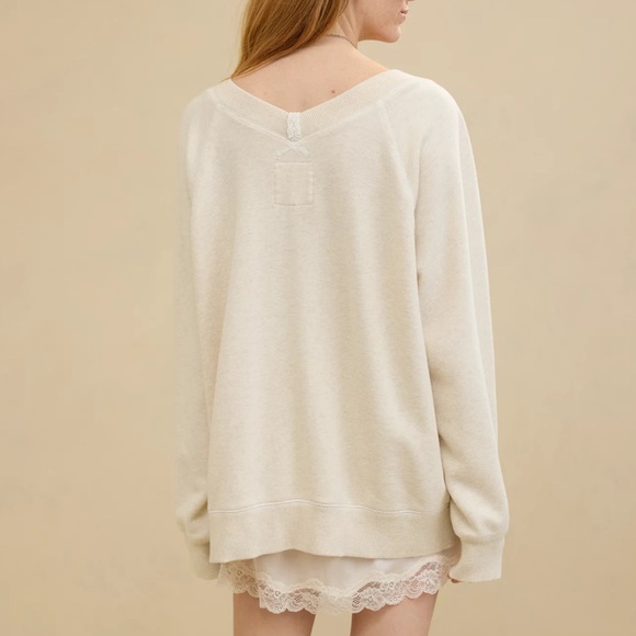 Aerie Downtime V-Neck Sweatshirt - Picture 3 of 4